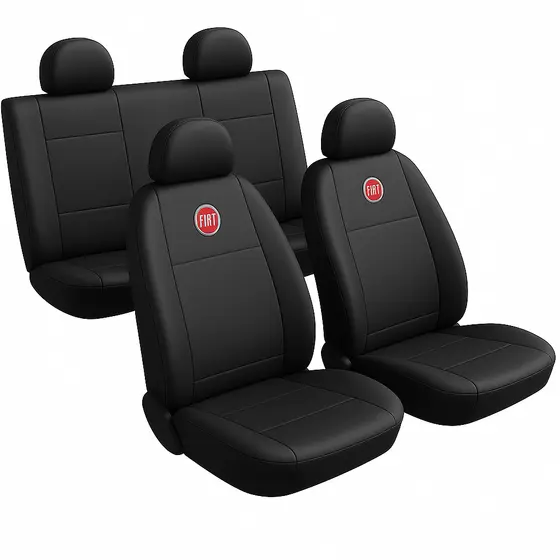 Capa Automotiva de Banco 90% Couro 10% Tecido Premium Fiat - Todos os Modelos