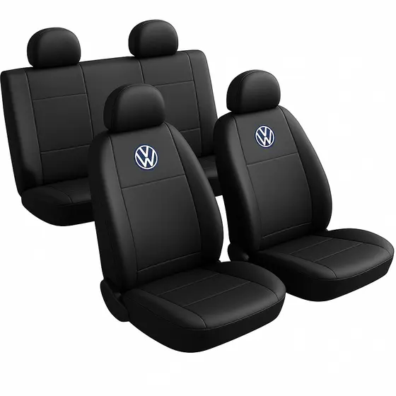 Capa Automotiva Para Bancos Volkswagen - 90% Couro e 10% Tecido (Couro e Pluma)