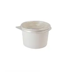 Pote de Papel 390ml White + Tampa Plástica - PCT 50un