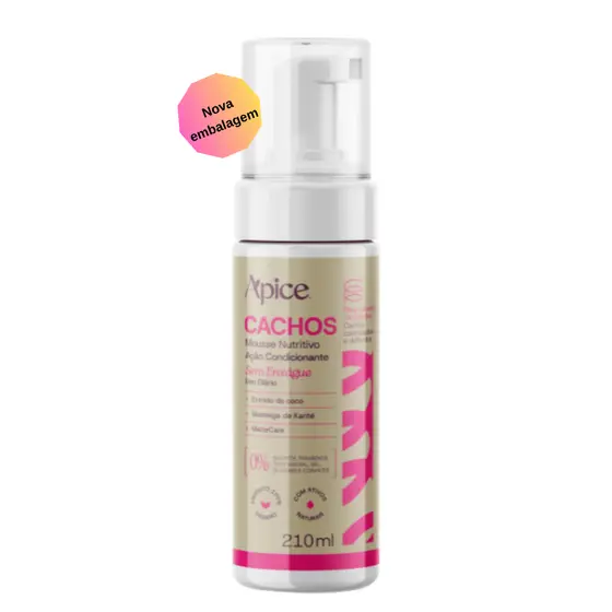 Mousse Cachos Apice 210ml Nutritivo Ação condicionante