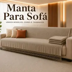Manta Para Sofá Tipo Capa Luxuosa 4,00M x 1,80M / 3,00M x 1,80 / 2,40 x 1,80 / 2,10 x 1,20  Manta Gigante Super King