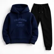 Conjunto Masculino Infantil Moletom Blusa e Calça  Algodão Flanelado Infantil Moda Juvenil