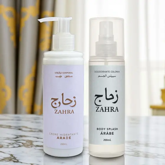 ✨Kit Árabe Zahra Body Splash e Creme Hidratante- Sinta o luxo oriental na sua pele! 🌸💎