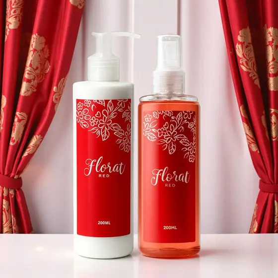 Kit Body Splash + Creme Hidratante Florat Red Feminino 200ml cada