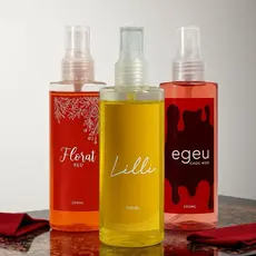 Trio Feminino  - Body Splash Lili, Florat Red e Choco High 200ml Cada
