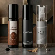 Kit 3 Body Sprays Masculino- Imperador, Malbeck e ZAHD- 200ml (cada)