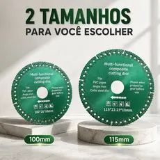 6em1 Disco de Corte 100mm /115mm para Cerâmica Azulejo PVC e Metal