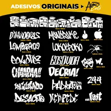 KIT ADESIVOS PARA QUADRO DE BIKE ORIGINAL FAVELINHA ARANHA OS MELHORES GRAU AURICORTE