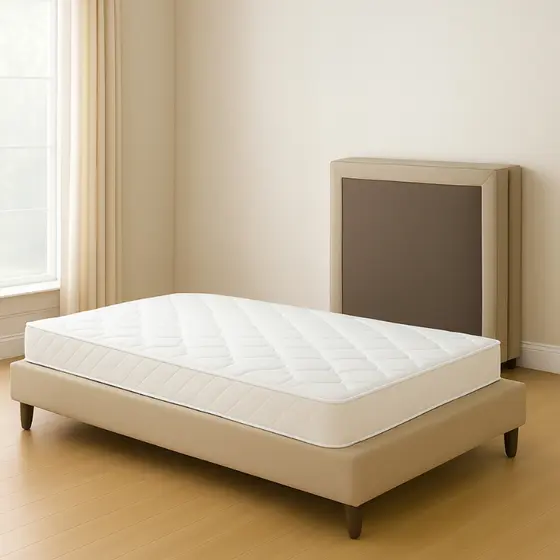 Base Para Cama Box Solteiro Suede Dobrável Desmontável Bipartida Reforçada