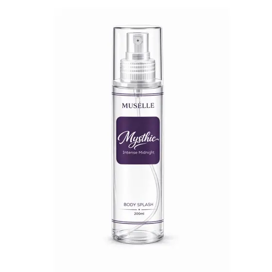 Kit Body Splash adocicado Sedutor Eau de Colonia Feminino corporal Muselle Rose e Mistic 200ml cada