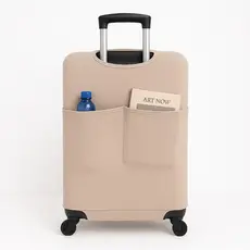 Capa Para Mala Viagem com Bolso Canguru Protetor de Bagagem Bordo Segurança Aeroporto Internacional F P Ecom