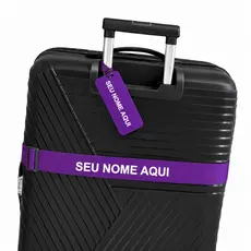 Kit Cinta Bagagem Viagem Personalizada Nome Identificação Tag Nome Mala Ajustável Segurança Resistente