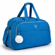 Bolsa De Viagem Grande Academia Feminina Masculina Espaçosa Com Alça Transversal Chaveiro POMPOM