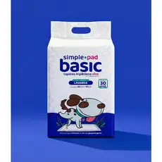 Tapete Higiênico Slim Econômico Simple Pad Basic 60x60 30un Aroma Lavanda