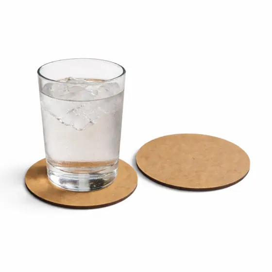 Porta Copos MDF 2 Unidade - Redondo Apoio para Copos taça e Caneca