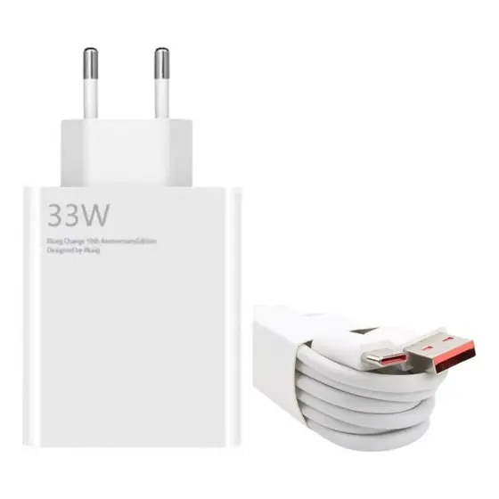 Carregador Para Xiaomi 33w Turbo Qc 4.0 Poco F1 X3