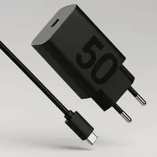 Carregador Para Celular Turbo Tipo C 50w Fonte + Cabo Original Universal 1 Metro