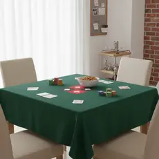 Toalha de Mesa para Jogos de Baralho Cartas Poker Quadrada e Retangular 4, 6 Lugares