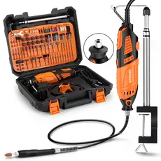 Micro Retifica Elétrica AITOOLZO 600W 202 Peças Com Suporte