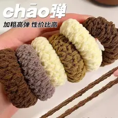 Elásticos de cabelo importados, sem costura, de alta elasticidade e durabilidade, para mulheres, adequados para amarrar