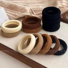 Ousado grosso engrossado alta elasticidade 2026 elástico anel de cabelo feminino rabo de cavalo alto durável toalha anel