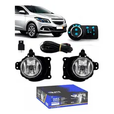 Kit Farol Milha Onix 12 13 A 2016 2018 2019 Botão Original