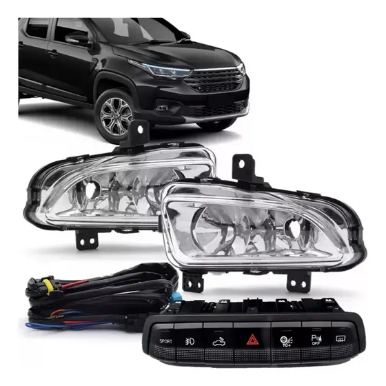 Kit Farol Milha Strada Freedom 2023 2024 Bt Mod Original Branco