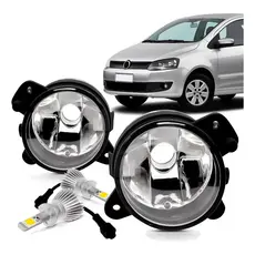 Farol de Milha + Super LED HB4 6000K Par Completo Volkswagen Gol Voyage Saveiro