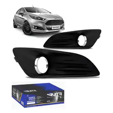 Par 2 Moldura Grade Farol Milha New Fiesta 2013 2014 15 2016
