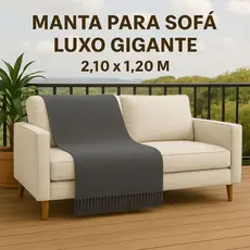 Manta Para Sofá Luxo Gigante 2,10 x 1,20 m Tipo Capa De Sofá Protetora  Direto da Fábrica