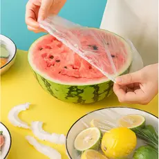 Kit com 300 Tampas Plásticas Descartáveis para Potes e Alimentos