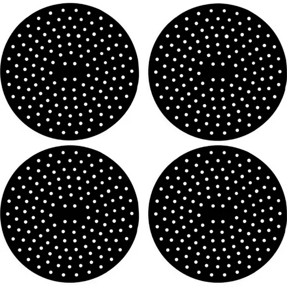 Jogo com 4 Protetores de Silicone para Fogão de Indução – Preto