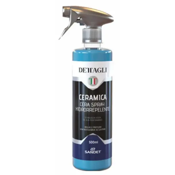 Ceramica cera liquida brilhante hidrorepelente dettagli facil aplicação automotiva