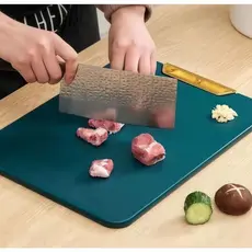 Tábua de Corte  Antibacteriana À Prova De Mofo Com Alça Anti-rachaduras Cozinha Verde Carne