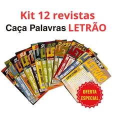 KIT COM 12 CAÇA PALAVRAS SUPER LETRÃO - ENVIO IMEDIATO