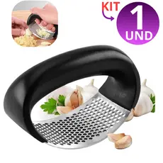 Amassador Espremedor Triturador Alho Profissional Inox Cabo Ergonomico Resistente Prensa Cozinha