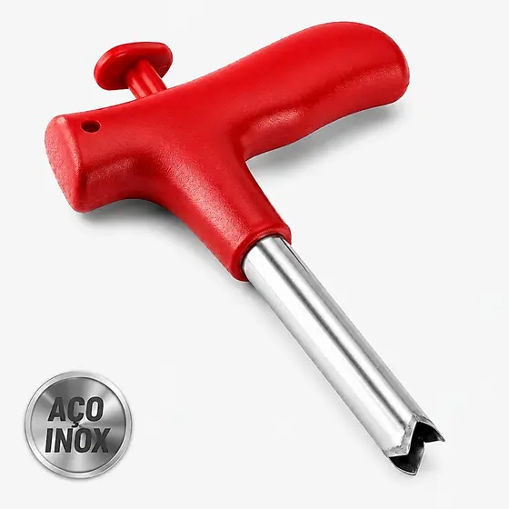 Furador Abridor de Coco Verde Manual INOX Profissional Original Line Fura Coco Ergonomico
