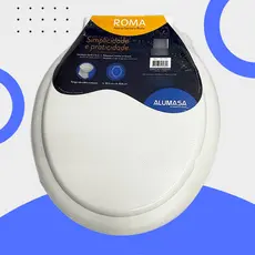 Assento Sanitário Roma Confortável Oval Tampa de Privada De Vaso Universal Todas As Marcas Alumasa