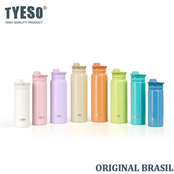 TYESO Copo Espacial Garrafa Térmica 1200ML Antivazamento - Mantém Quente 12h / Frio 24h