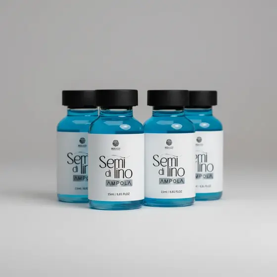 Kit 4 Ampolas Capilares Semi Di Lino 15ml Fórmula Concentrada – Tratamento Instantâneo