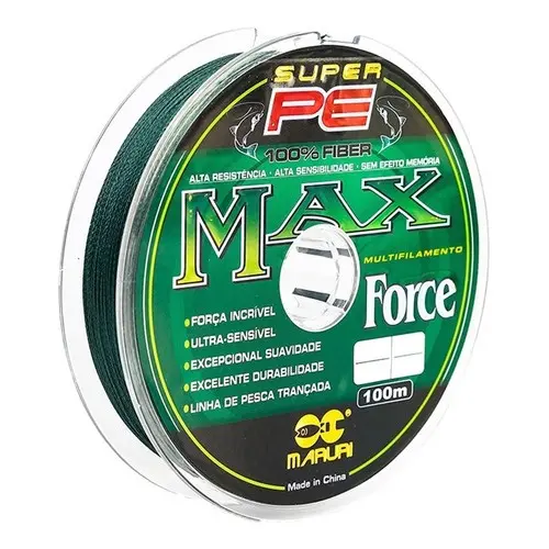 Linha Multifilamento 4 Fios Max Force 100m Linha de Pesca Super Pe