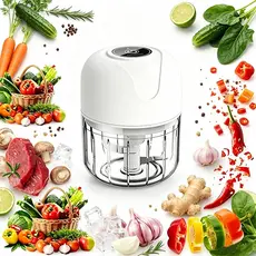 Mini Processador De Alimentos Elétrico 250ml Recarregável USB Triturador De Alho Carne LegumesShopee Bra...