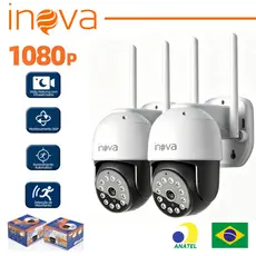 INOVA Câmera IP WiFi Inova Full HD 1080P IP66 Visão Noturna Áudio 2 Vias Rastreamento Humano Yoosee
