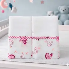 Kit 2 Toalhas Fralda para Bebê Grande Enxoval Amamentação Banho 100% Algodão