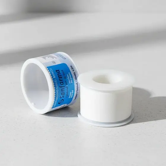 Esparadrapo Hipoalergênico Sem Látex 25mm x 4,5m Branco Impermeável