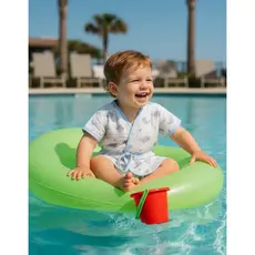 Roupão de Banho Infantil 100% Algodão para Praia Piscina e Natação Até 4 Anos