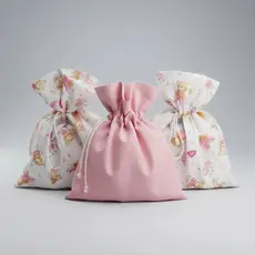 Kit 3 Saquinhos Organizadores Infantil para Roupas Limpas e Sujas Creche Maternidade