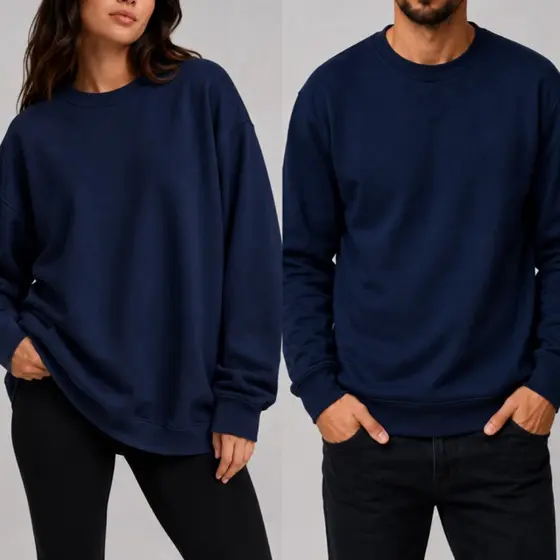 BLUSA MOLETOM GOLA REDONDA CARECA LISA SEM CAPUZ PREMIUM UNISSEX DO P AO GG