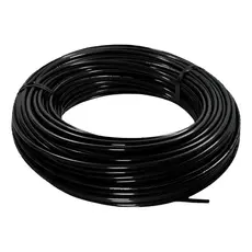 Mangueira Tecalon 12mm X 9mm 10 Metros Preta Tubo Nylon Pneumatico Freio Ar Caminhao