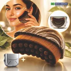 Escova Facial Drenagem Linfática Anti Inchaço Spa Skincare Limpeza de Pele Massagem Rosto